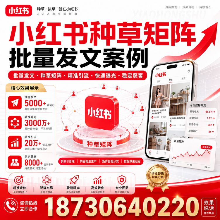 毕节小红书种草矩阵批量发文案例